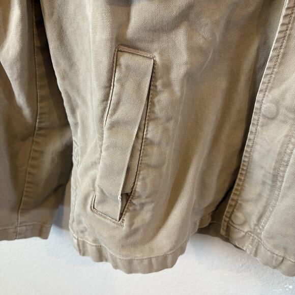 Vintage Old Navy Chore Coat Jacket Mens Lrg Work Canvas Utility Pockets Tan Y2K - Picture 4 of 16